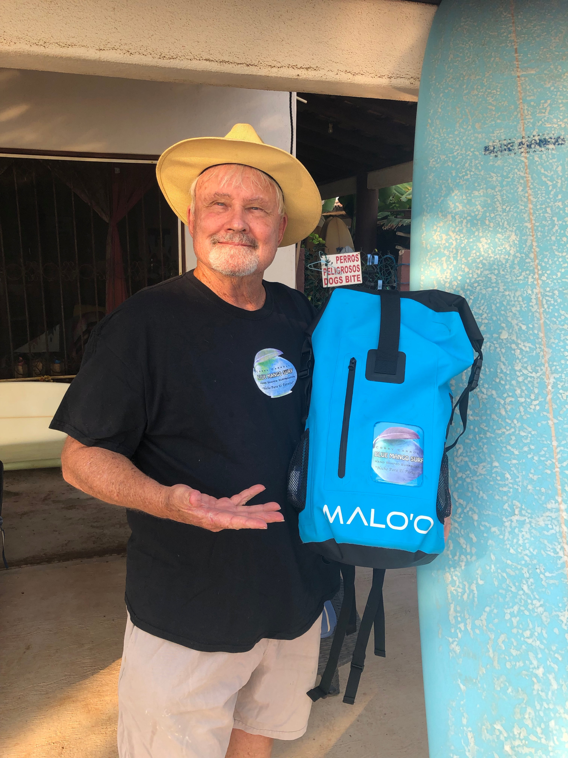 Malo'o Waterproof Dry Bag Backpack - Blue Mango Surf